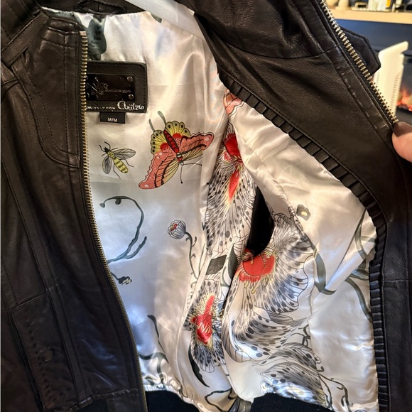 Like New Mackage for Aritzia Black Leather Moto Jacket - Size Medium - Picture 4 of 4